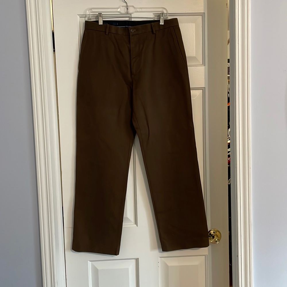 Vintage J. Crew flat front cotton twill pants. 32x30